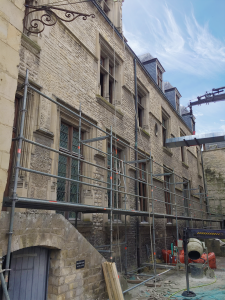 Chantier de restauration de l'Hôtel de Than à Caen : Les premières images
