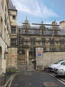 Chantier de restauration de l'Hôtel de Than à Caen : Les premières images