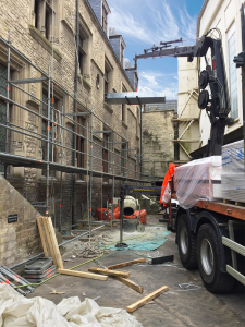 Chantier de restauration de l'Hôtel de Than à Caen : Les premières images