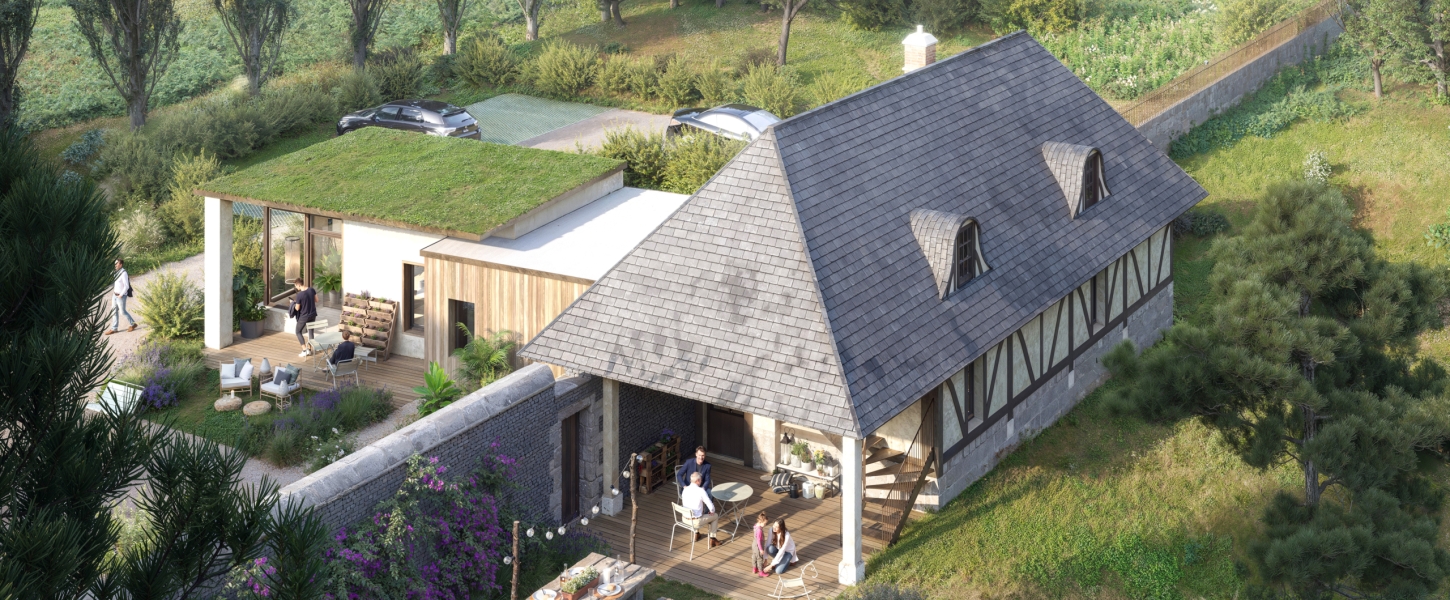 manoir-de-bevilliers_dependances_vue-aerienne